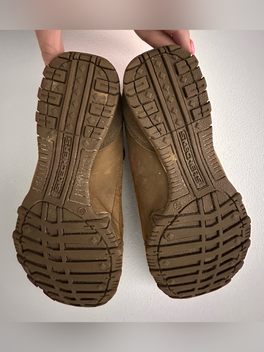 Brown Suede Athletic Sketchers with Copper Accent - Picture 3 of 9